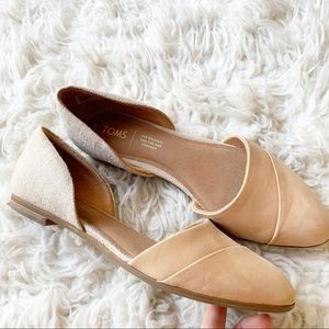 Toms Jutti D’Orsay Honey Leather Flats